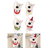 Generic Plushie Dog Car Tissue Holder Cartoon for Long Distance Trip Auto Red Cherry