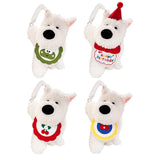 Generic Plushie Dog Car Tissue Holder Cartoon for Long Distance Trip Auto Red Cherry
