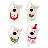 Generic Plushie Dog Car Tissue Holder Cartoon for Long Distance Trip Auto Red Cherry