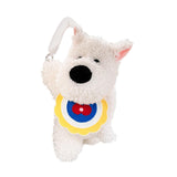Generic Plushie Dog Car Tissue Holder Cartoon for Long Distance Trip Auto Yellow Princess