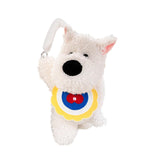 Generic Plushie Dog Car Tissue Holder Cartoon for Long Distance Trip Auto Yellow Princess