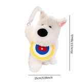 Generic Plushie Dog Car Tissue Holder Cartoon for Long Distance Trip Auto Yellow Princess