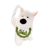 Generic Plushie Dog Car Tissue Holder Cartoon for Long Distance Trip Auto Green Frog