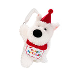 Generic Plushie Dog Car Tissue Holder Cartoon for Long Distance Trip Auto Birthday