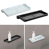 Bathroom Wall Shelf Practical Rag Drain Rack for Office Bedroom Cabinet White