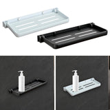 Bathroom Wall Shelf Practical Rag Drain Rack for Office Bedroom Cabinet White