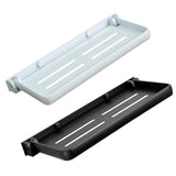 Bathroom Wall Shelf Practical Rag Drain Rack for Office Bedroom Cabinet White