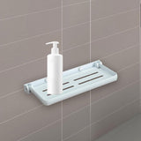 Bathroom Wall Shelf Practical Rag Drain Rack for Office Bedroom Cabinet White