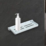 Bathroom Wall Shelf Practical Rag Drain Rack for Office Bedroom Cabinet White