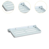 Bathroom Wall Shelf Practical Rag Drain Rack for Office Bedroom Cabinet White