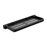 Bathroom Wall Shelf Practical Rag Drain Rack for Office Bedroom Cabinet Black