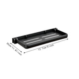 Bathroom Wall Shelf Practical Rag Drain Rack for Office Bedroom Cabinet Black