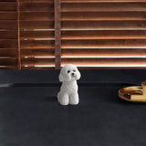Dog Miniature Figurine Mini Animal Statue for Bedroom Shelf Living Room White Squatting