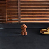 Dog Miniature Figurine Mini Animal Statue for Bedroom Shelf Living Room Brown Squatting