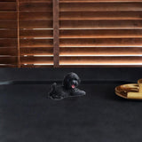 Dog Miniature Figurine Mini Animal Statue for Bedroom Shelf Living Room Black Lying