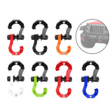 D Ring Split Shackle Accessories Spare Parts Premium Towing Winch Shackle Black Red