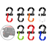 D Ring Split Shackle Accessories Spare Parts Premium Towing Winch Shackle Black Red