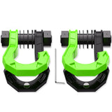 D Ring Split Shackle Accessories Spare Parts Premium Towing Winch Shackle Black Green