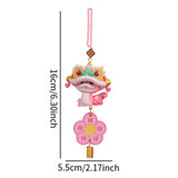 Year of The Snake Car Ornament 2025 Chinese Lunar New Year Hanging Ornament Pink Flower