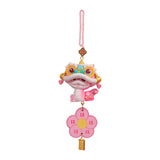 Year of The Snake Car Ornament 2025 Chinese Lunar New Year Hanging Ornament Pink Flower