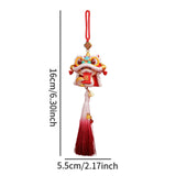 Year of The Snake Car Ornament 2025 Chinese Lunar New Year Hanging Ornament Red Tassel