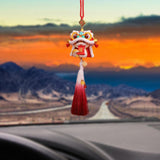 Year of The Snake Car Ornament 2025 Chinese Lunar New Year Hanging Ornament Red Tassel