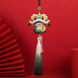 Year of The Snake Car Ornament 2025 Chinese Lunar New Year Hanging Ornament Green Tassel