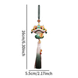 Year of The Snake Car Ornament 2025 Chinese Lunar New Year Hanging Ornament Green Tassel