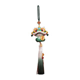 Year of The Snake Car Ornament 2025 Chinese Lunar New Year Hanging Ornament Green Tassel