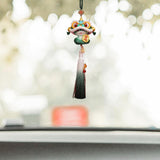 Year of The Snake Car Ornament 2025 Chinese Lunar New Year Hanging Ornament Green Tassel