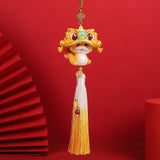 Year of The Snake Car Ornament 2025 Chinese Lunar New Year Hanging Ornament Gold Tassel