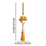 Year of The Snake Car Ornament 2025 Chinese Lunar New Year Hanging Ornament Gold Tassel