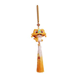 Year of The Snake Car Ornament 2025 Chinese Lunar New Year Hanging Ornament Gold Tassel