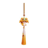 Year of The Snake Car Ornament 2025 Chinese Lunar New Year Hanging Ornament Gold Tassel