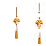 Year of The Snake Car Ornament 2025 Chinese Lunar New Year Hanging Ornament Gold Tassel