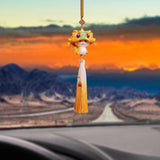 Year of The Snake Car Ornament 2025 Chinese Lunar New Year Hanging Ornament Gold Tassel