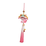 Year of The Snake Car Ornament 2025 Chinese Lunar New Year Hanging Ornament Pink Tassel