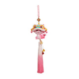 Year of The Snake Car Ornament 2025 Chinese Lunar New Year Hanging Ornament Pink Tassel