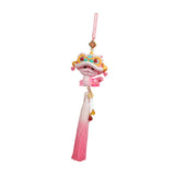 Year of The Snake Car Ornament 2025 Chinese Lunar New Year Hanging Ornament Pink Tassel