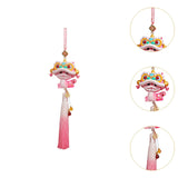 Year of The Snake Car Ornament 2025 Chinese Lunar New Year Hanging Ornament Pink Tassel