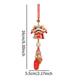 Year of The Snake Car Ornament 2025 Chinese Lunar New Year Hanging Ornament Red Beads