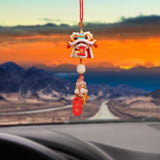 Year of The Snake Car Ornament 2025 Chinese Lunar New Year Hanging Ornament Red Beads