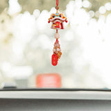 Year of The Snake Car Ornament 2025 Chinese Lunar New Year Hanging Ornament Red Beads