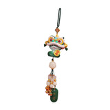 Year of The Snake Car Ornament 2025 Chinese Lunar New Year Hanging Ornament Green Beads