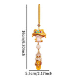 Year of The Snake Car Ornament 2025 Chinese Lunar New Year Hanging Ornament Gold Beads