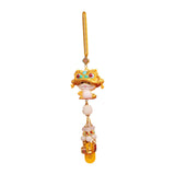 Year of The Snake Car Ornament 2025 Chinese Lunar New Year Hanging Ornament Gold Beads