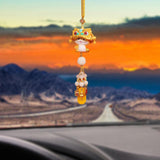Year of The Snake Car Ornament 2025 Chinese Lunar New Year Hanging Ornament Gold Beads