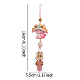 Year of The Snake Car Ornament 2025 Chinese Lunar New Year Hanging Ornament Pink Beads