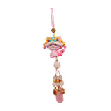 Year of The Snake Car Ornament 2025 Chinese Lunar New Year Hanging Ornament Pink Beads
