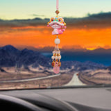 Year of The Snake Car Ornament 2025 Chinese Lunar New Year Hanging Ornament Pink Beads